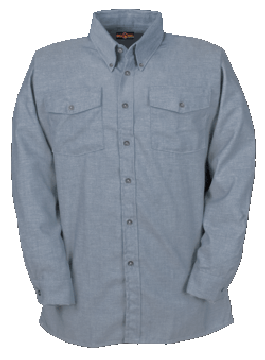 Big Bill 147BDUS5 Indura Ultra Soft Flame Resistant Chambray Dress Shirt