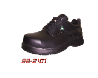 Big Bill BB2101 Lace-Up Safety Shoes Black Full Grain Leather
