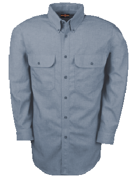 Big Bill LS1US5 Indura Ultra Soft Flame Resistant Chambray Deluxe Dress Shirt