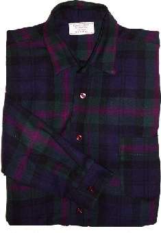 Lochlin 100% Wool Tartan/Plaid Shirt